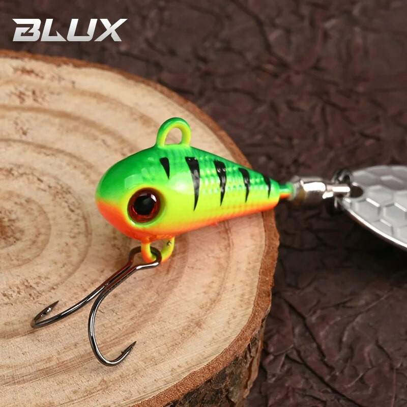 BLUX SPINTAIL makšķerēšanas māneklis 4.5g 7g 11g Mag Tail Spinner Shad Metāla Vib Casting Shore Jig Bait Vara asmens karote Saldūdens bass