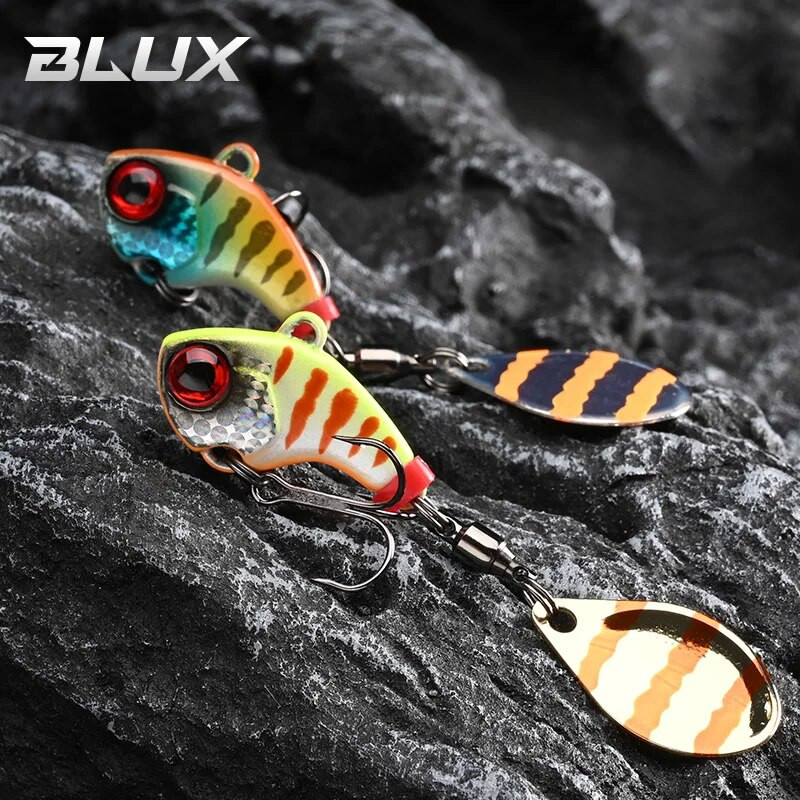 BLUX CYCLONE Tail Spinner 1/4oz 3/8oz Shad Metal Vib Casting Shore Jig Bait Χάλκινη λεπίδα κουτάλι Δέλεαρ ψαρέματος μπάσου γλυκού νερού