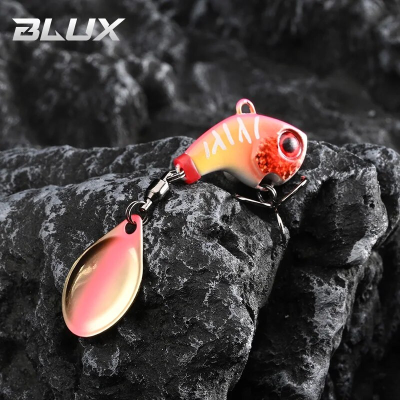 BLUX CYCLONE Tail Spinner 1/4oz 3/8oz Shad Metal Vib Casting Shore Jig Bait Χάλκινη λεπίδα κουτάλι Δέλεαρ ψαρέματος μπάσου γλυκού νερού