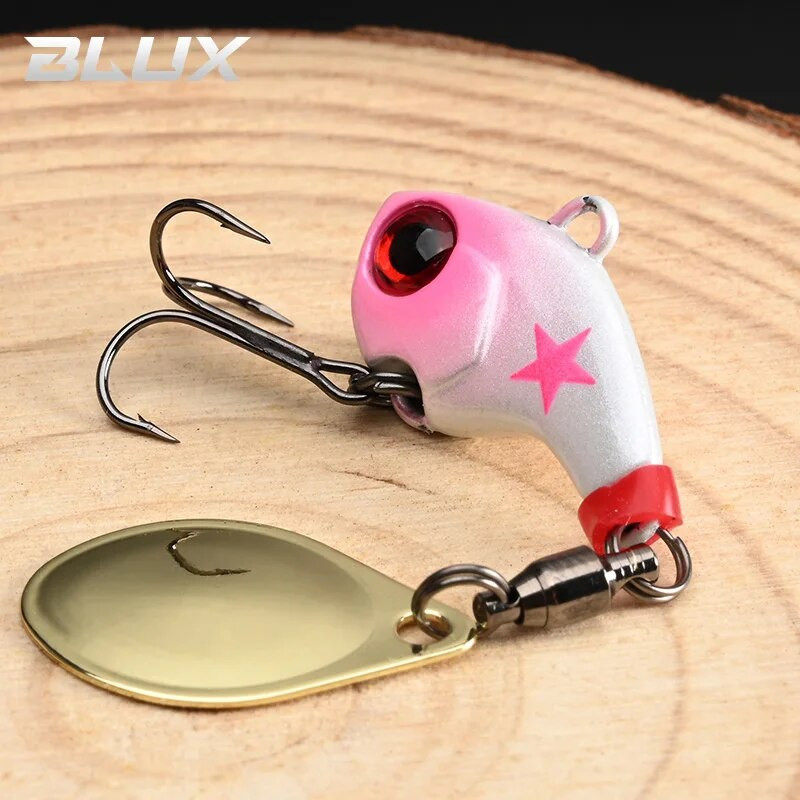 BLUX CYCLONE Tail Spinner 1/4oz 3/8oz Shad Metal Vib Casting Shore Jig Bait Χάλκινη λεπίδα κουτάλι Δέλεαρ ψαρέματος μπάσου γλυκού νερού