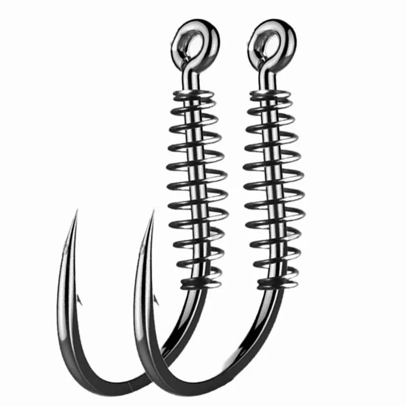 10 τμχ/παρτίδα ελατήριο ψαριού από χάλυβα υψηλής περιεκτικότητας σε άνθρακα Αξεσουάρ ψαρέματος με γάντζο ψαρέματος