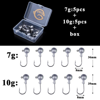 QXO kalapüügi pehme landi uss karbiga silikoonsöödaga Swimbait Streamer merepüügi lusikas 7 cm 10 cm vobleri komplekt