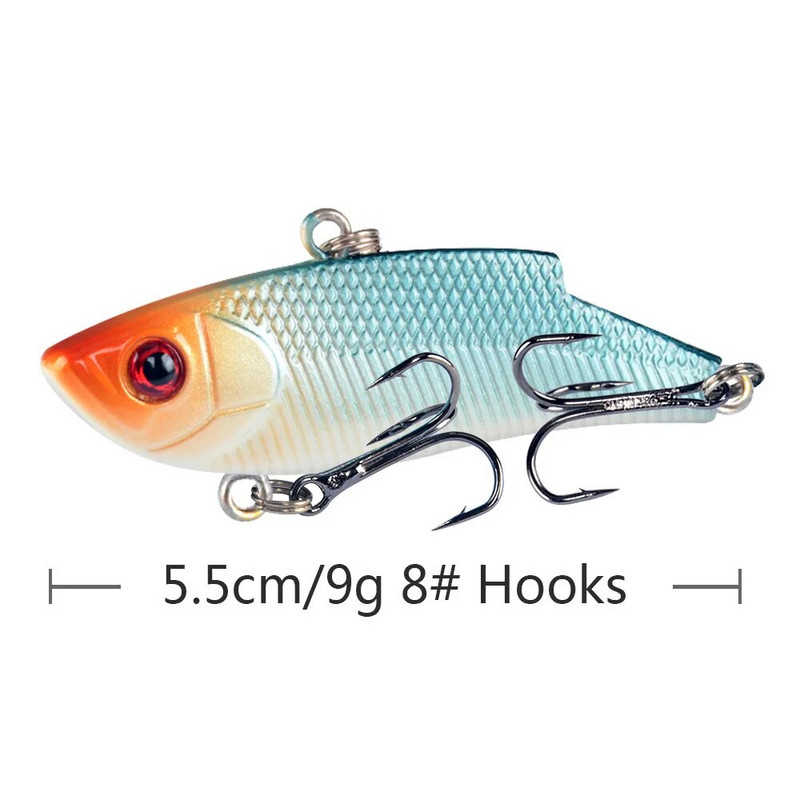 1 tk 5,5 cm/9g sitke püügilant VIB Rattlin Hook Fishing uppuv vibratsioon Rattlin Hooktion söödapliiatsid Püügivarustus