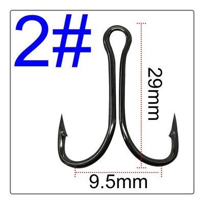 2/4/6/8/10/12# Luya Dvostruka udica DIY modifikacija Neobješeno dno Boda od visokougljičnog čelika Tvrdi mamac Dodaci za meke mamce