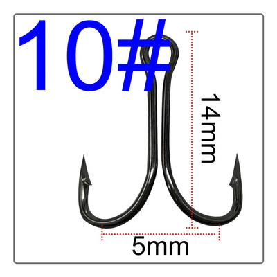 2/4/6/8/10/12# Luya Dvostruka udica DIY modifikacija Neobješeno dno Boda od visokougljičnog čelika Tvrdi mamac Dodaci za meke mamce