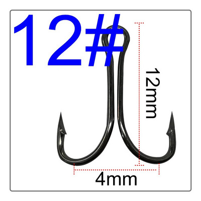 2/4/6/8/10/12# Luya Dvostruka udica DIY modifikacija Neobješeno dno Boda od visokougljičnog čelika Tvrdi mamac Dodaci za meke mamce