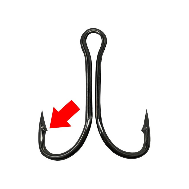 2/4/6/8/10/12# Luya Dvostruka udica DIY modifikacija Neobješeno dno Boda od visokougljičnog čelika Tvrdi mamac Dodaci za meke mamce