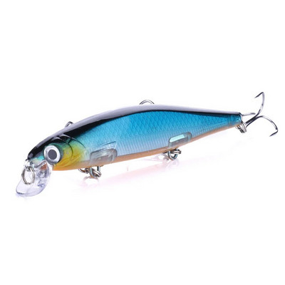 HENGJIA Minnow Fishing Lure Laser Hard Artificial Bait 3D Eyes 11cm 13g Voblerid Karpkala Püügitarbed Slow Uping Jerkbait
