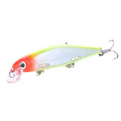 HENGJIA Minnow Fishing Lure Laser Hard Artificial Bait 3D Eyes 11cm 13g Voblerid Karpkala Püügitarbed Slow Uping Jerkbait