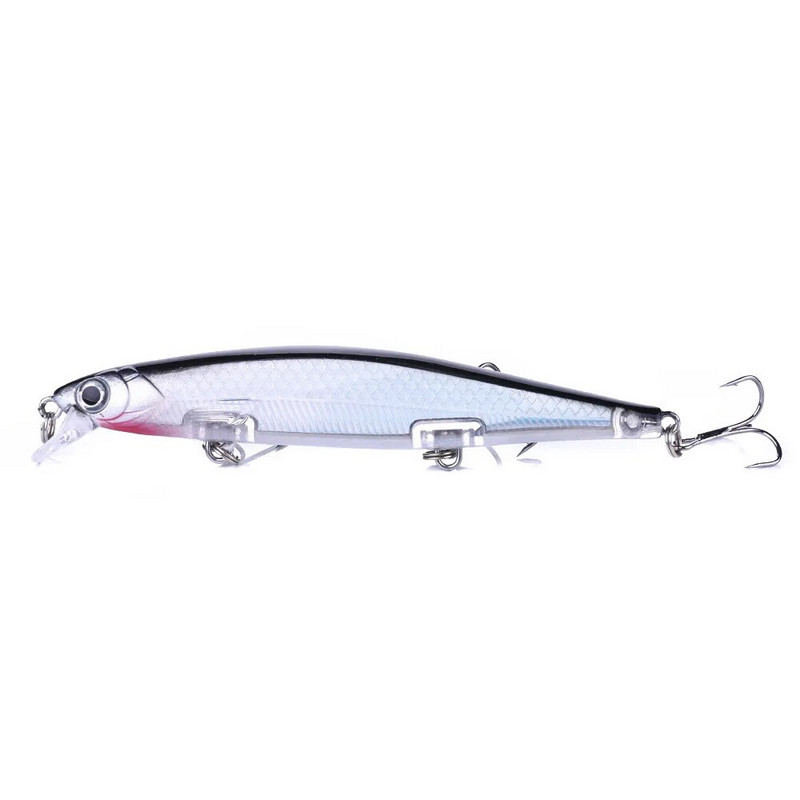 HENGJIA Minnow Fishing Lure Laser Hard Artificial Bait 3D Eyes 11cm 13g Voblerid Karpkala Püügitarbed Slow Uping Jerkbait