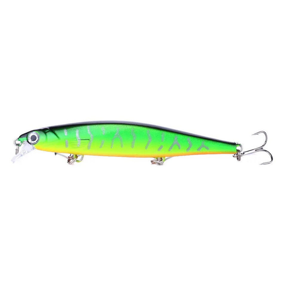 Minnow Fishing Lure Laser Hard Artificial Bait 3d Eyes 11cm 13g