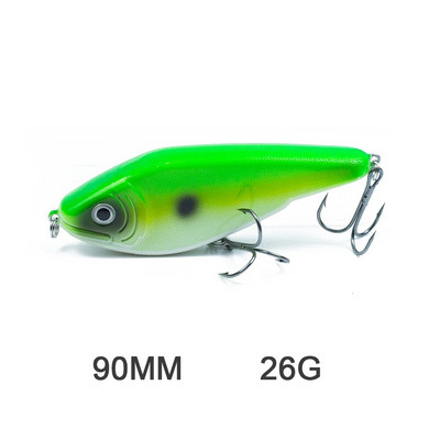 Hanlin Glide Jerkbait 75/90/120/150/mm Populārs Pike Hard Jerk Bait Crankbait Muskie Lures Makšķerēšanas mānekļi Voblera Bass Tackle
