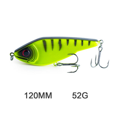 Hanlin Glide Jerkbait 75/90/120/150/mm Populārs Pike Hard Jerk Bait Crankbait Muskie Lures Makšķerēšanas mānekļi Voblera Bass Tackle