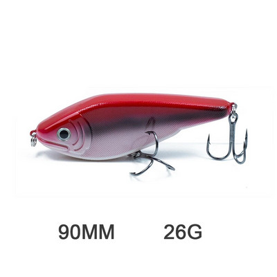 Hanlin Glide Jerkbait 75/90/120/150/mm Populārs Pike Hard Jerk Bait Crankbait Muskie Lures Makšķerēšanas mānekļi Voblera Bass Tackle