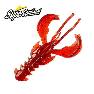 Supercontinent CRAZY 65mm/40mm Lobster Soft Lure Fishing Lures Ελκυστική μυρωδιά γαρίδας αλάτι Wobbler