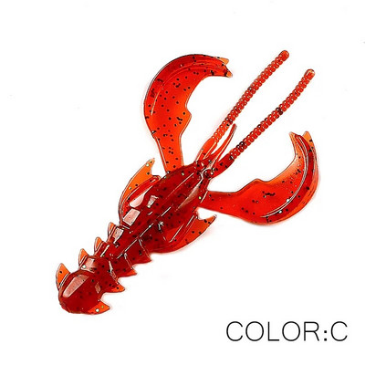 Supercontinent CRAZY 65mm/40mm Lobster Soft Lure Makšķerēšanas mānekļi Pievilcīgs Garneļu smaržas sāls Vobleris