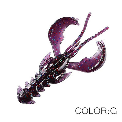Supercontinent CRAZY 65mm/40mm Lobster Soft Lure Makšķerēšanas mānekļi Pievilcīgs Garneļu smaržas sāls Vobleris