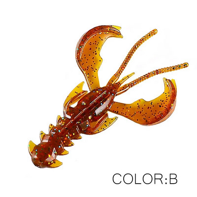 Supercontinent CRAZY 65mm/40mm Lobster Soft Lure Makšķerēšanas mānekļi Pievilcīgs Garneļu smaržas sāls Vobleris