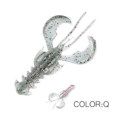 Supercontinent CRAZY 65mm/40mm Lobster Soft Lure Makšķerēšanas mānekļi Pievilcīgs Garneļu smaržas sāls Vobleris