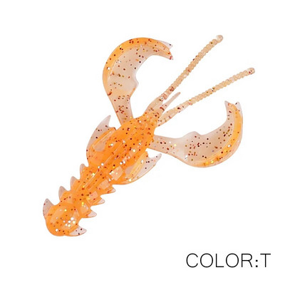 Supercontinent CRAZY 65mm/40mm Lobster Soft Lure Makšķerēšanas mānekļi Pievilcīgs Garneļu smaržas sāls Vobleris