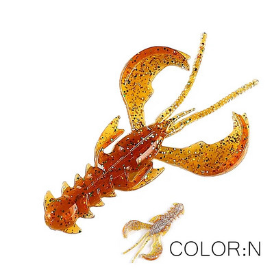 Supercontinent CRAZY 65mm/40mm Lobster Soft Lure Makšķerēšanas mānekļi Pievilcīgs Garneļu smaržas sāls Vobleris