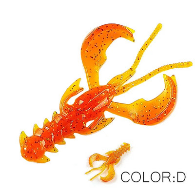 Supercontinent CRAZY 65mm/40mm Lobster Soft Lure Makšķerēšanas mānekļi Pievilcīgs Garneļu smaržas sāls Vobleris