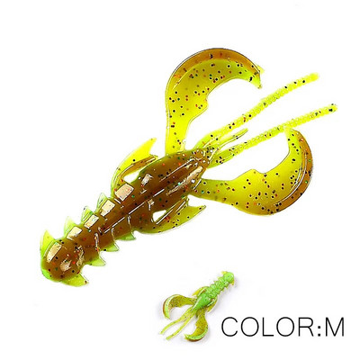 Supercontinent CRAZY 65mm/40mm Lobster Soft Lure Makšķerēšanas mānekļi Pievilcīgs Garneļu smaržas sāls Vobleris