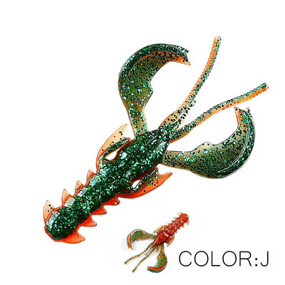 Supercontinent CRAZY 65mm/40mm Lobster Soft Lure Makšķerēšanas mānekļi Pievilcīgs Garneļu smaržas sāls Vobleris