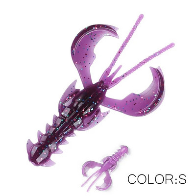 Supercontinent CRAZY 65mm/40mm Lobster Soft Lure Makšķerēšanas mānekļi Pievilcīgs Garneļu smaržas sāls Vobleris