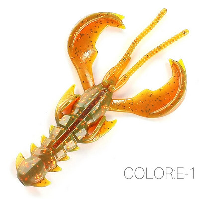 Supercontinent CRAZY 65mm/40mm Lobster Soft Lure Makšķerēšanas mānekļi Pievilcīgs Garneļu smaržas sāls Vobleris