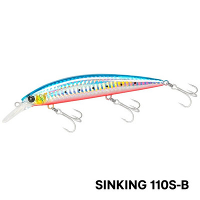 TSURINOYA 110 mm 37 g liela svara jūras makšķerēšanas māneklis, maks. 80 m, īpaši garš liešana, grimstoša Minnow WIZARD 110S mākslīgā cietā ēsma