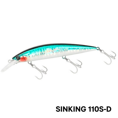TSURINOYA 110 mm 37 g liela svara jūras makšķerēšanas māneklis, maks. 80 m, īpaši garš liešana, grimstoša Minnow WIZARD 110S mākslīgā cietā ēsma