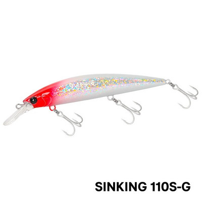 TSURINOYA 110 mm 37 g liela svara jūras makšķerēšanas māneklis, maks. 80 m, īpaši garš liešana, grimstoša Minnow WIZARD 110S mākslīgā cietā ēsma