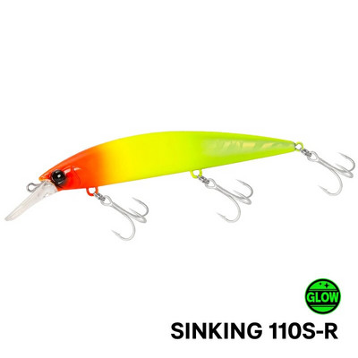TSURINOYA 110 mm 37 g liela svara jūras makšķerēšanas māneklis, maks. 80 m, īpaši garš liešana, grimstoša Minnow WIZARD 110S mākslīgā cietā ēsma