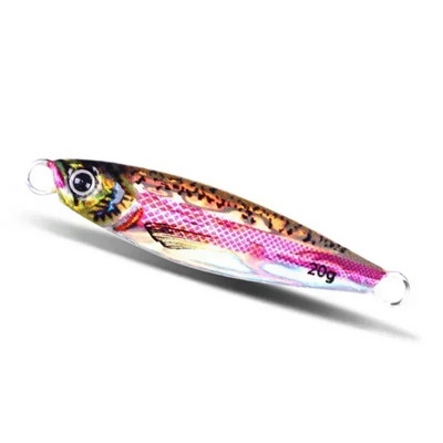 Merepüük Slow Jig Metal Jigging Lusikas Laser Tehissööt Paadiga Kalapüügi Jig 3D Prindiga landid Super Hard Fish Fishing Lures