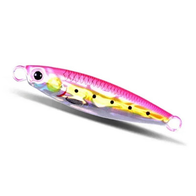 Merepüük Slow Jig Metal Jigging Lusikas Laser Tehissööt Paadiga Kalapüügi Jig 3D Prindiga landid Super Hard Fish Fishing Lures