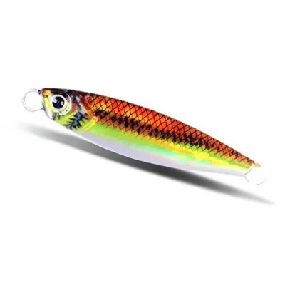 Merepüük Slow Jig Metal Jigging Lusikas Laser Tehissööt Paadiga Kalapüügi Jig 3D Prindiga landid Super Hard Fish Fishing Lures