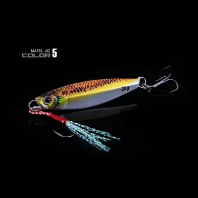 Merepüük Slow Jig Metal Jigging Lusikas Laser Tehissööt Paadiga Kalapüügi Jig 3D Prindiga landid Super Hard Fish Fishing Lures