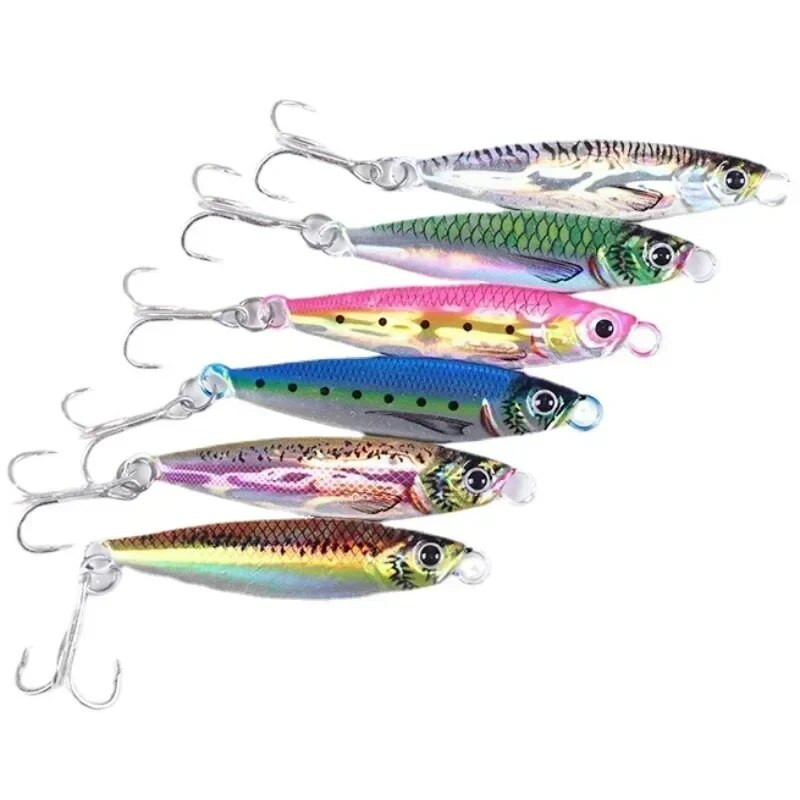 Merepüük Slow Jig Metal Jigging Lusikas Laser Tehissööt Paadiga Kalapüügi Jig 3D Prindiga landid Super Hard Fish Fishing Lures