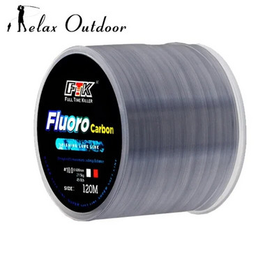 120 m fluoroglekļa makšķerēšanas aukla, neredzamā neilona makšķerēšanas aukla, raibums 0,20 mm-0,60 mm