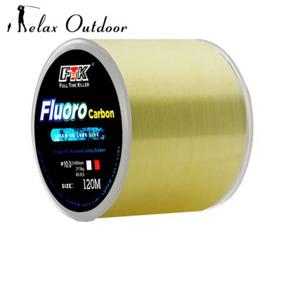 120 m fluoroglekļa makšķerēšanas aukla, neredzamā neilona makšķerēšanas aukla, raibums 0,20 mm-0,60 mm