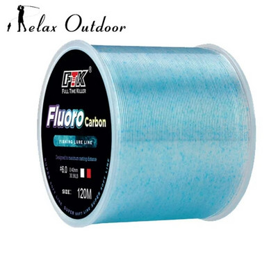 120 m fluoroglekļa makšķerēšanas aukla, neredzamā neilona makšķerēšanas aukla, raibums 0,20 mm-0,60 mm