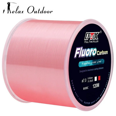 120 m fluoroglekļa makšķerēšanas aukla, neredzamā neilona makšķerēšanas aukla, raibums 0,20 mm-0,60 mm