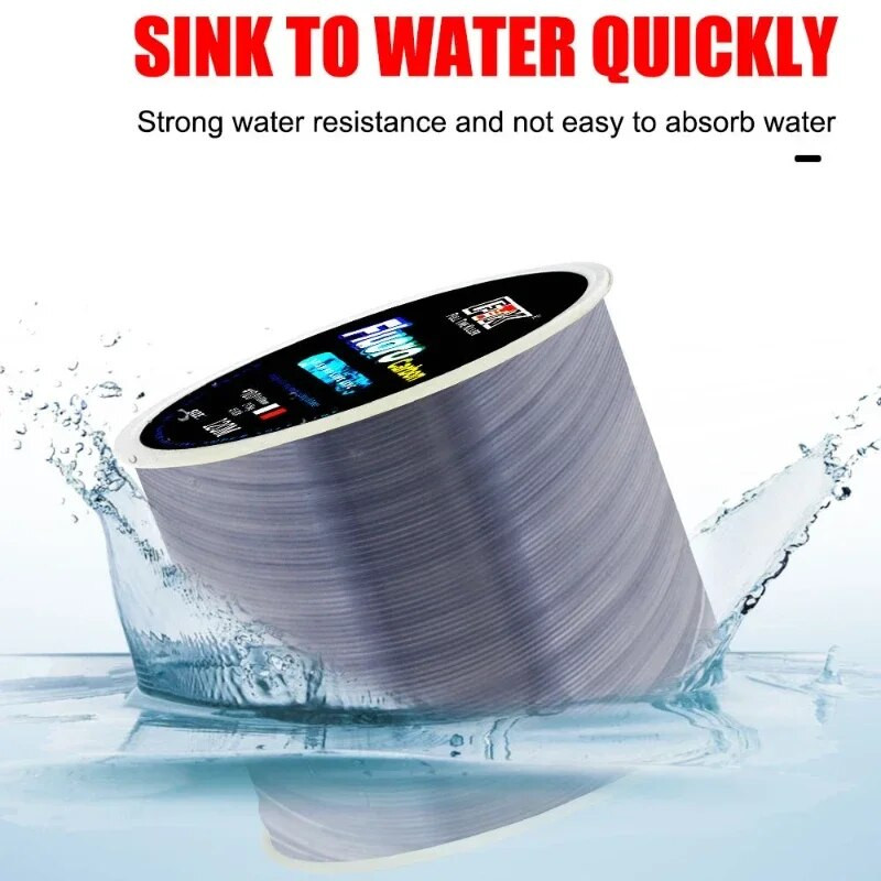 120 m fluoroglekļa makšķerēšanas aukla, neredzamā neilona makšķerēšanas aukla, raibums 0,20 mm-0,60 mm