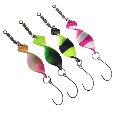 Swisted Metal Trout Fishing Spoon Lures Jigging Baits 2,8g 4g Artificial Spinner Hard Baits for Trout Bass