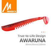 MEREDITH Awaruna Fishing Lures 8cm 9,5cm 13cm Τεχνητά Δολώματα Wobblers Soft Lures Shad Carp Silicone Fishing Soft Baits