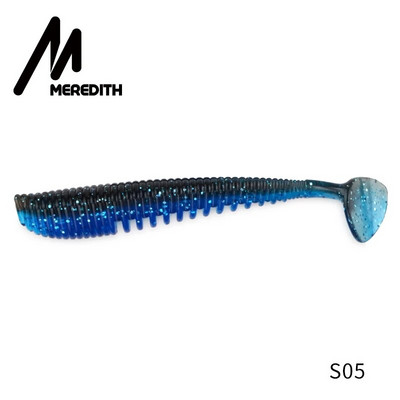 MEREDITH Awaruna Fishing Lures 8cm 9,5cm 13cm Τεχνητά Δολώματα Wobblers Soft Lures Shad Carp Silicone Fishing Soft Baits