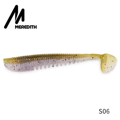 MEREDITH Awaruna Fishing Lures 8cm 9,5cm 13cm Τεχνητά Δολώματα Wobblers Soft Lures Shad Carp Silicone Fishing Soft Baits