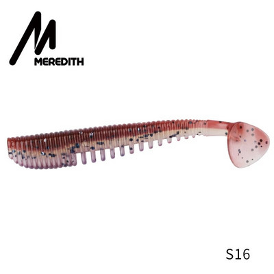 MEREDITH Awaruna Fishing Lures 8cm 9,5cm 13cm Τεχνητά Δολώματα Wobblers Soft Lures Shad Carp Silicone Fishing Soft Baits