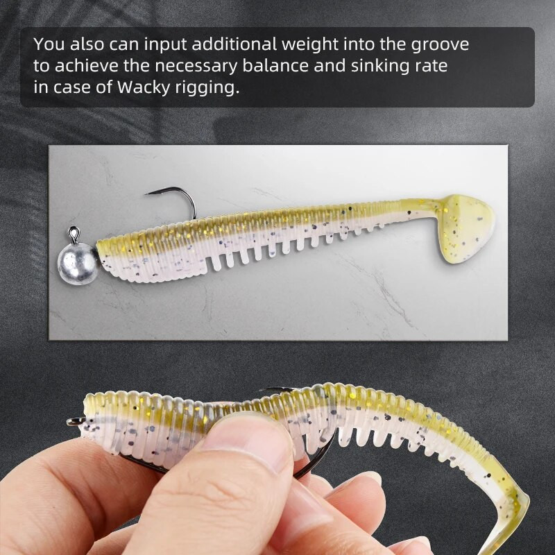 MEREDITH Awaruna Fishing Lures 8cm 9,5cm 13cm Τεχνητά Δολώματα Wobblers Soft Lures Shad Carp Silicone Fishing Soft Baits